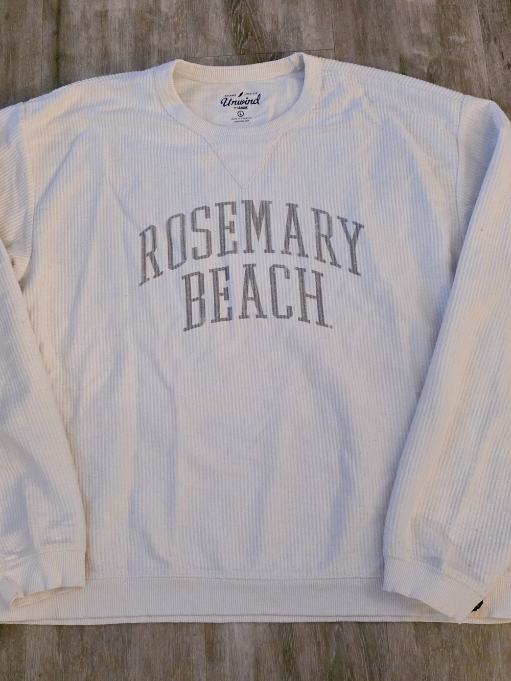 League White 'Rosemary Beach' Crewneck Sweater